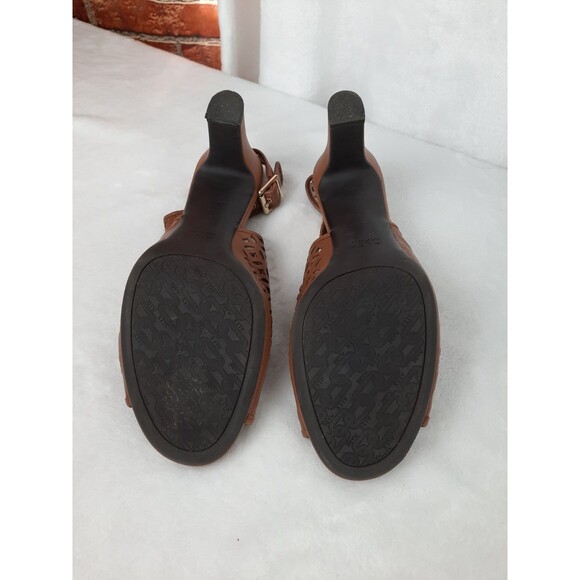 Alex Marie Brown Size 10 Cutout, Open Toe Slingback Sandals - Picture 10 of 15